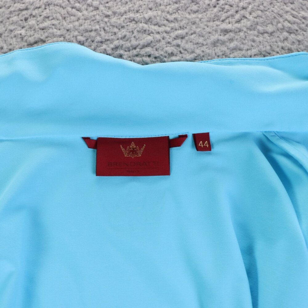 Brendratti Lido Jacket Womens 44 Blue Quilted Full Zip Athletic Designer Italy - Picture 8 of 12